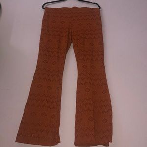 Orange cut out leggings